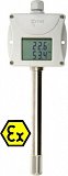 T3113Ex snímač vlhkosti 0-100% a teploty -30÷125°C, výstup 4-20mA, VZT stonek 150mm